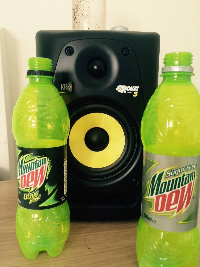 parliamentsound's tweet photo. A bit of @MountainDew getting me through the night.. http://t.co/QRrzg4SojY