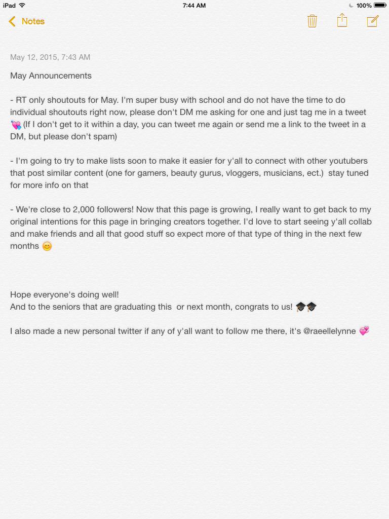 MAY ANNOUNCEMENTS💝💝

(How to get a shoutout +)