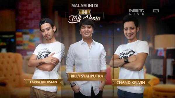 Bangbillysyahp1's tweet photo. yang tembem ganteng.. 
#TBCatIniTalkshowNET @tarrabudiman
@bangbily @ChandKelvin
@MakVeraZanobia http://t.co/TN2RhOeQOr
