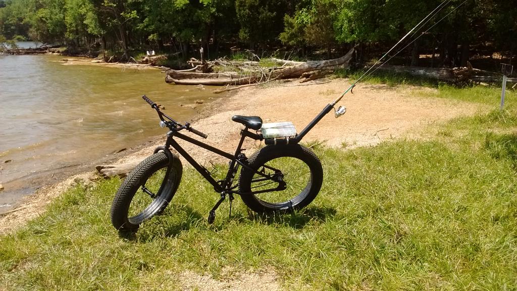 TripodII on X: #DIY #Fishing rod holder for my #bike