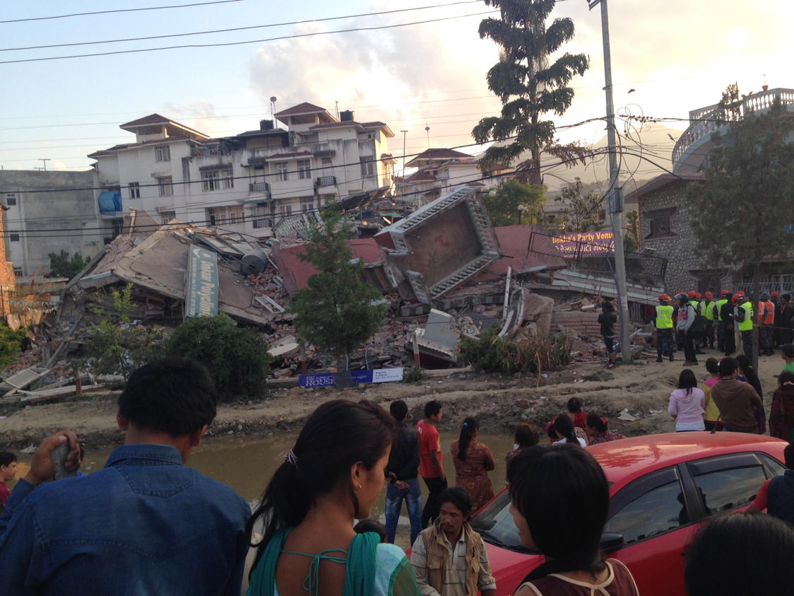 Today's shock affects Omkar clinic Bagdol, Everest bank Bagdol building also ready to fell down