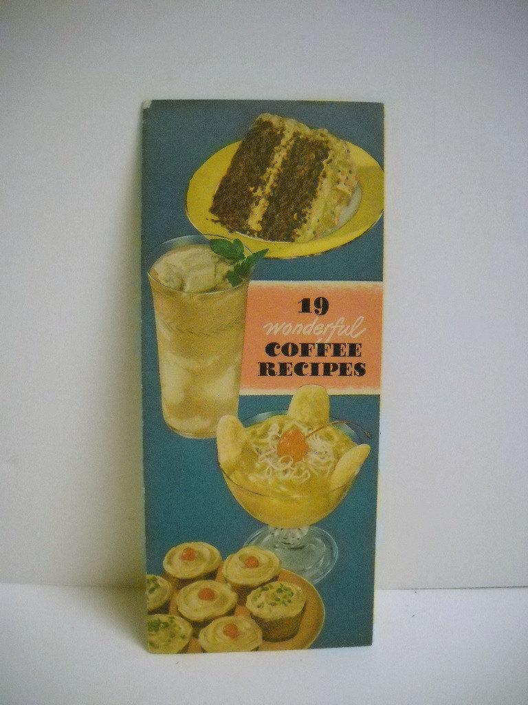 Vintage 1950s Cookbook Pamphlet 19 Wonderful Coffee Recipes by Maxwell … etsy.me/1zWdzyX #Etsy #50sHousewife