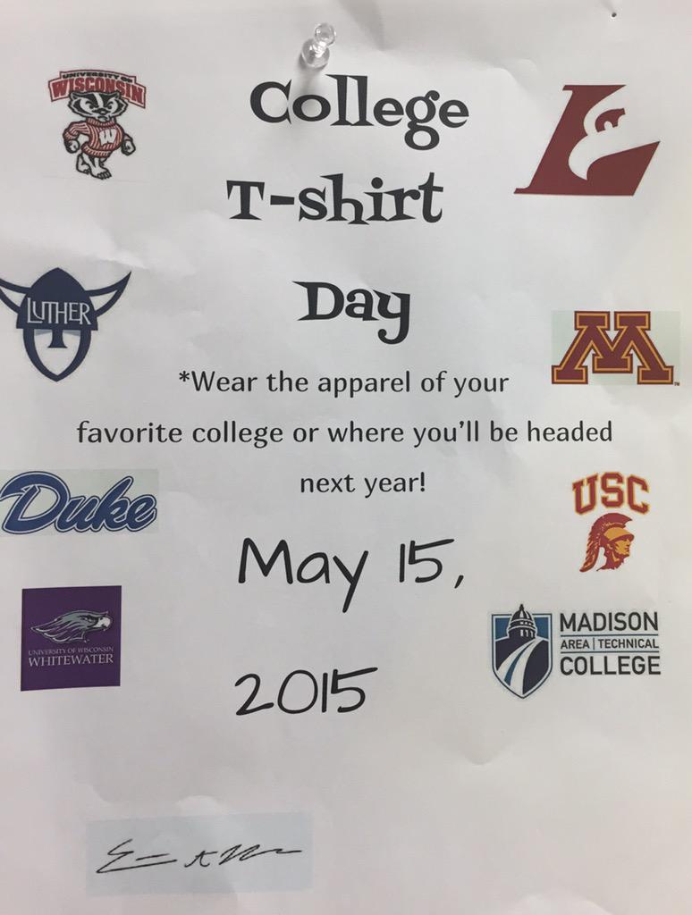 SunPrairieStuCo's tweet photo. Don't forget to rep your future or favorite school on Friday! http://t.co/C1WT9yVRlq