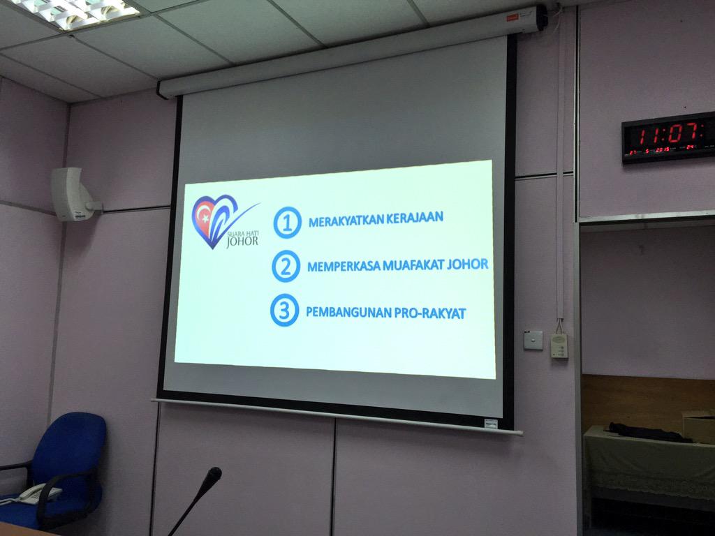 #ggmsjohor Sesi Kedua: Taklimat Pelan Suara Hati Johor oleh En Shahril Sabarudin, CEO MedKom Pej MB Johor #JP02