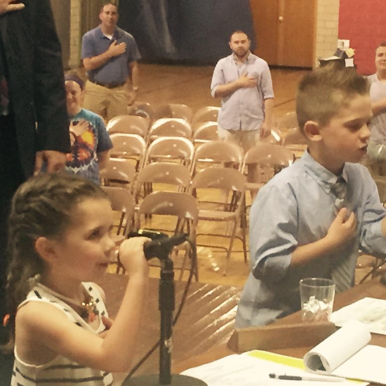 PeabodyPublic's tweet photo. South School students join us at School Committee.  Great Job Michael &amp; Victoria! http://t.co/yh6JCDP8II
