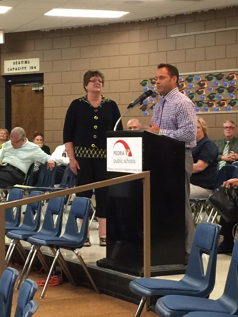 PEORIA150's tweet photo. Council for Exceptional Children recognized several winners tonight, including Boss of the Year-Brett Elliott @PHS http://t.co/1fhzKWCbO9