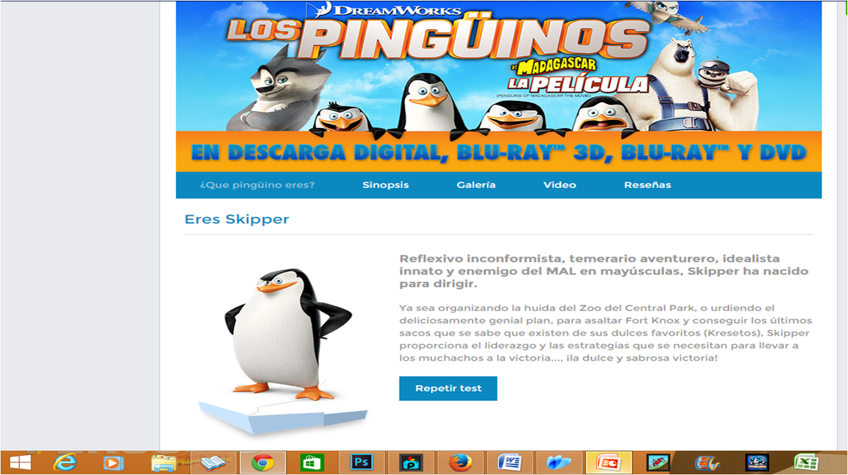 Skipperpinguin's tweet photo. https://t.co/LlCr0mFFWQ
Fue mi resultado @TCFHE #Happybirthday10PoM #SavetoPoM http://t.co/6cudhd3MzC