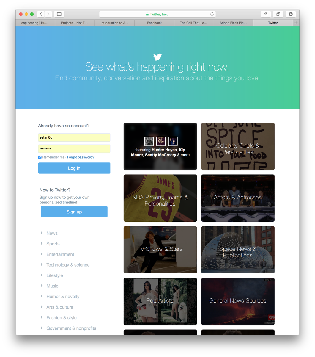 estim8d's tweet image. The twitter homepage. Mailed in. @twitter #vapidvoid #mailitin
