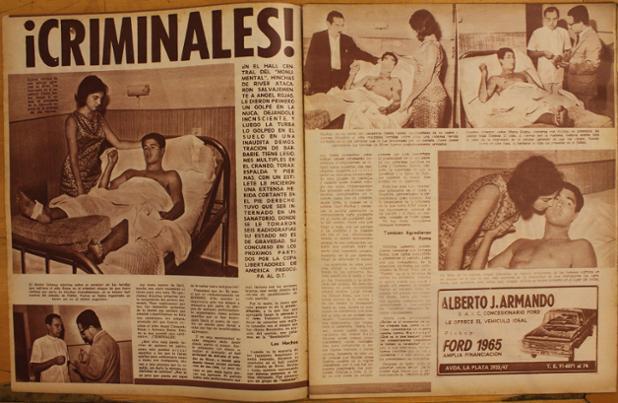 TuitterBostero's tweet photo. ¿Clásico de Copa con agresión a jugadores? 1966, en el Monumental, cobarde ataque a Rojitas y Roma http://t.co/iavoXwlEv6 (@historiadeboca)