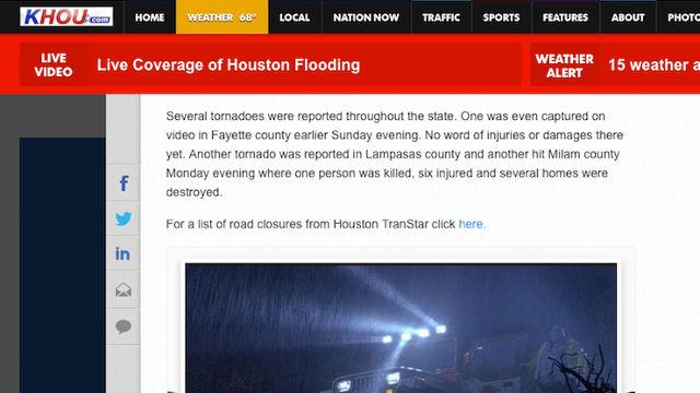 someecards's tweet photo. A Houston news site posted a "viewer photo" of flooding that was a still from 'Jurassic Park.' http://t.co/Er93mSfBfF http://t.co/QaHx3oo6YU