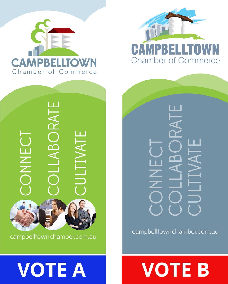CtownChmber's tweet photo. We are excited to give our members and guests the opportunity to vote on our new logo design. Vote A or B http://t.co/d7in83Tfrm