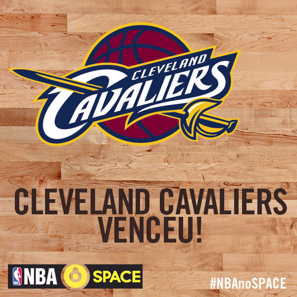 spacebrasil's tweet photo. FINAL DE JOGO EM CLEVELAND! VITÓRIA DO CAVS, CAMPEÃO DO LESTE! #NBAnoSPACE http://t.co/HkYAoIMVwK