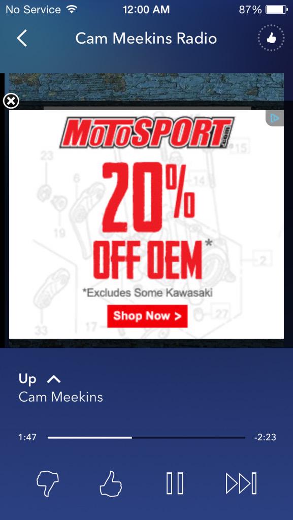 SuperSavs317's tweet photo. @pandora_radio @MotoSportInc how did they know O.o http://t.co/MS9EzWGPBr