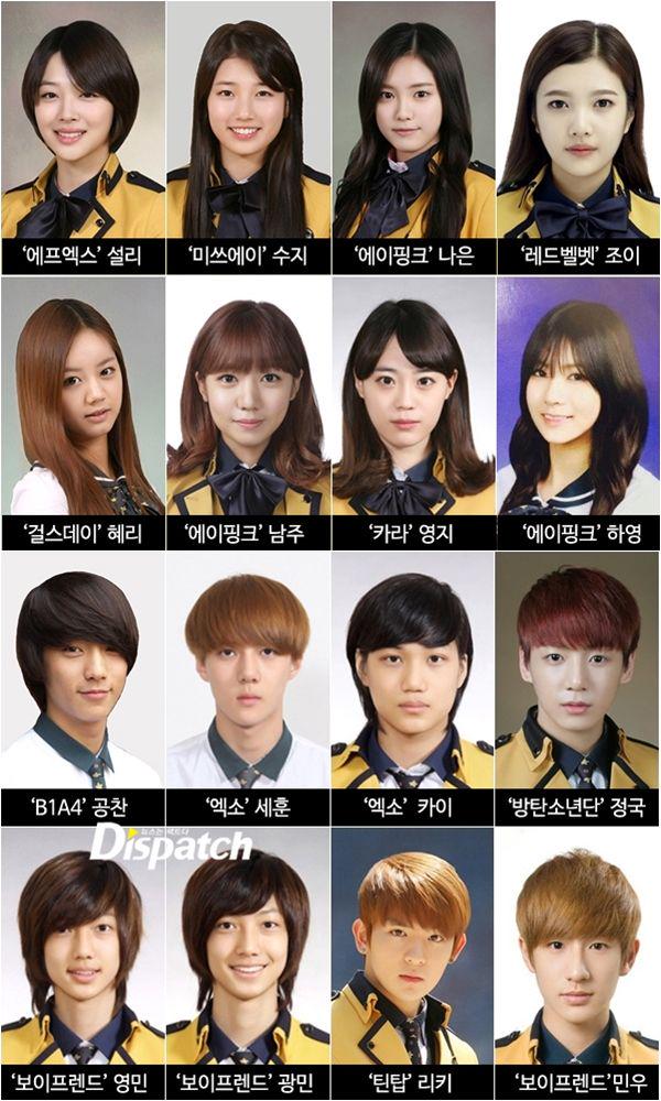 kor_celebrities's tweet photo. ソウル公演芸術高等学校出身アイドルの卒業写真 http://t.co/cZH4CEA1Ha