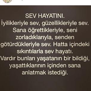 Günaydın..
Huzur ve Mutlulukla dolu güzel bir hafta olsun herkes için..
''Sev Hayatını''