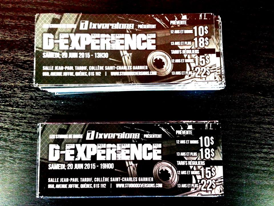 DIXVERSIONS's tweet image. VENTE DE BILLETS DEMAIN SOIR AU STUDIOS DE DANSE DIXVERSIONS!!