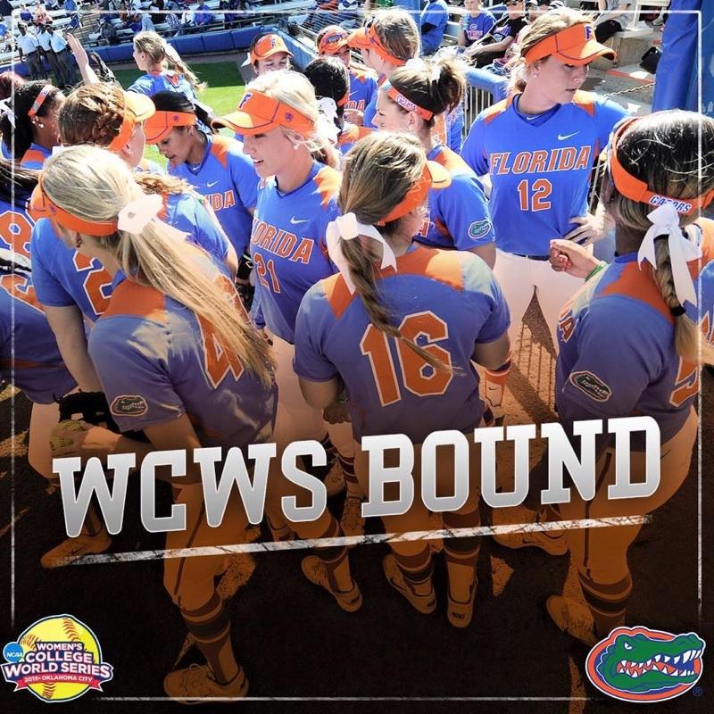 Congrats <a href="/gatorzonesball/">Gators Softball</a> see you in Oklahoma City! #wcws #gators