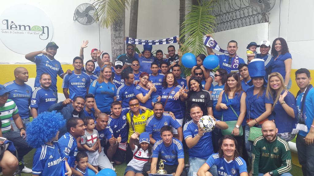 JhonyMosquera's tweet photo. Todo un Éxito hoy la #FiestaBlue en #Panamá #Chelsea http://t.co/QmtWUzCu6t
