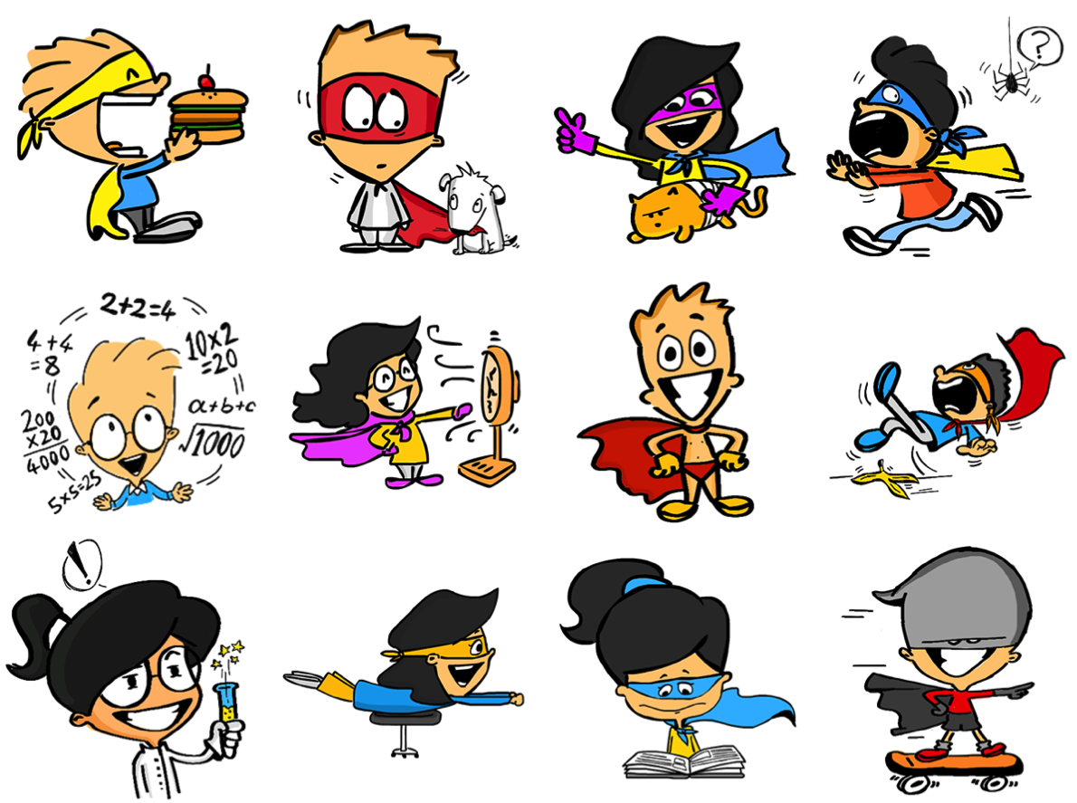 RooKidsApp's tweet photo. #Superhero #Kids having a not so wonderful day! Enjoy sharing these #stickers on #RooKids - http://t.co/ehx8xEmPz4 http://t.co/LSGP8Py1o2