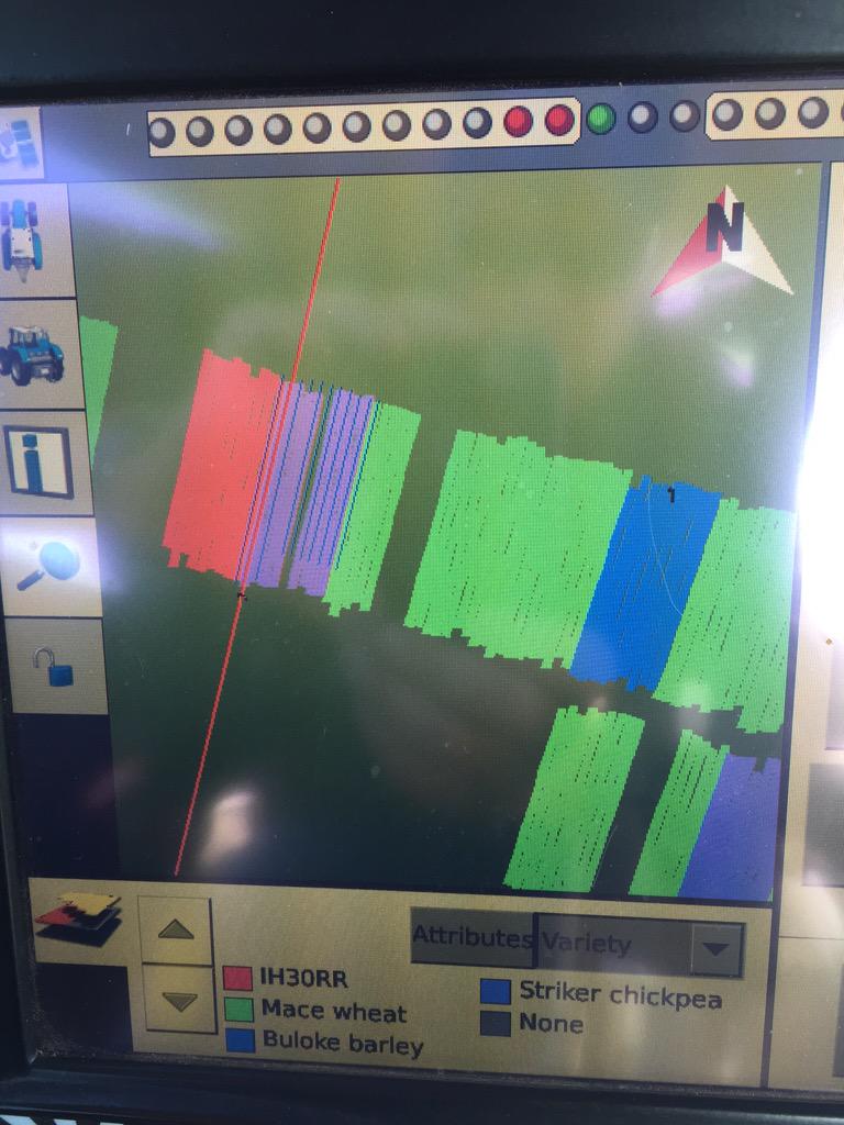 Neil_Cordingley's tweet photo. Finishing seeding the wantfa long term trial with chickpeas using Trimble CentrePoint RTX http://t.co/XVIL7QgqK1