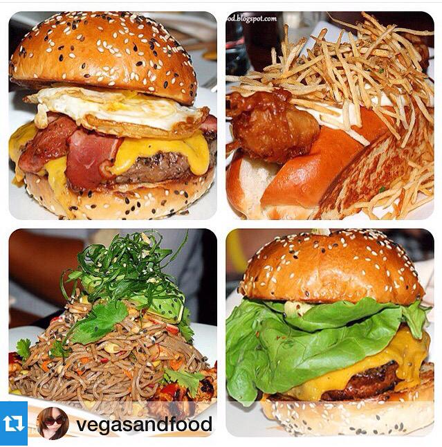 Couple of bites at #BurGR <a href="/phvegas/">Planet Hollywood</a> #lasvegas (thanks for sharing <a href="/vegasandfood/">Vegas and Food</a>!) #EEEEEATS #burger #soba
