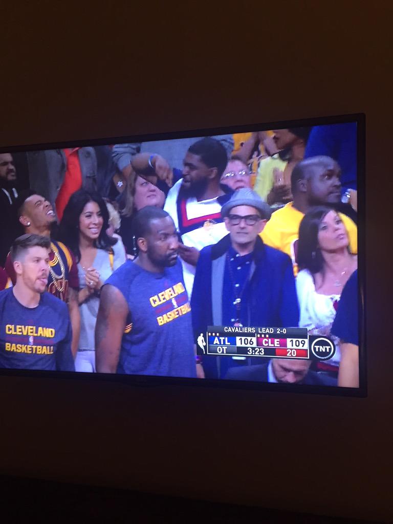 callahan67's tweet photo. @DetroitBruce one day you're showing our group around Detroit, the next I see you on our TV.  #gocavs http://t.co/X4NruxkQTO