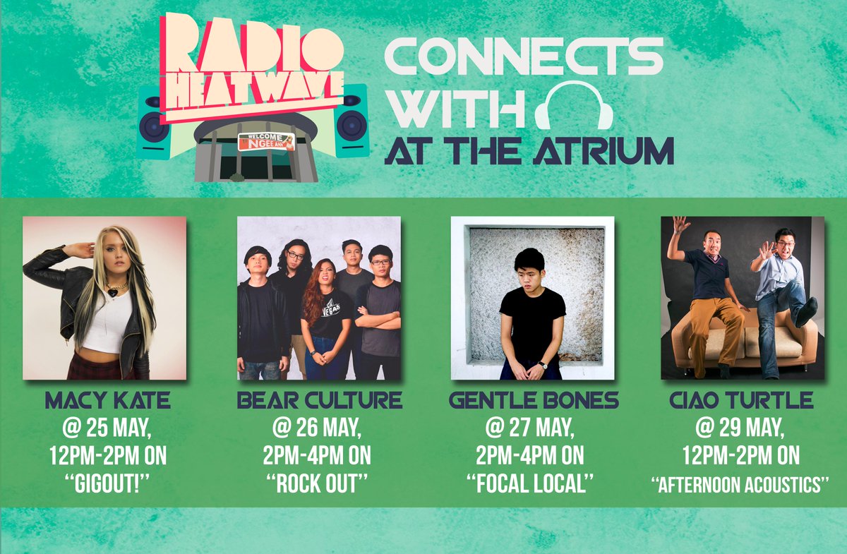 Guest artistes will be interviewed this week by the hottest thing on campus, <a href="/radioheatwave/">Radio Heatwave</a>! Catch 'em at the atrium!