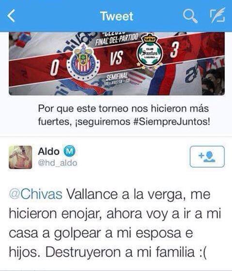 Así de horrible es la situación de mi amado equipo.