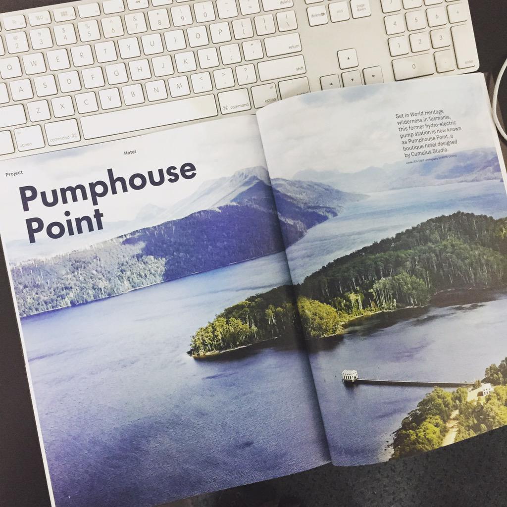 cumulus_studio's tweet photo. @Artichoke_Mag just arrived today - #pumphousepoint #cumulusstudio #architecture #tasmania http://t.co/pIC3unAx3F