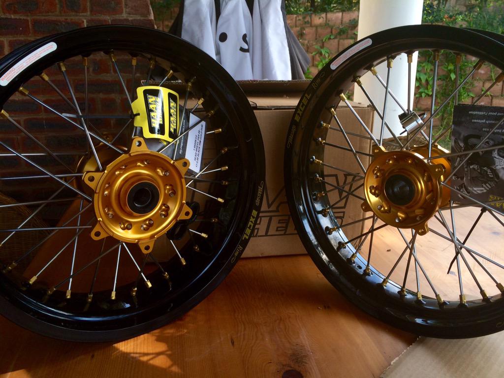 Husqy supermoto set from <a href="/HaanWheels/">Haan Wheels</a> built to customer spec.