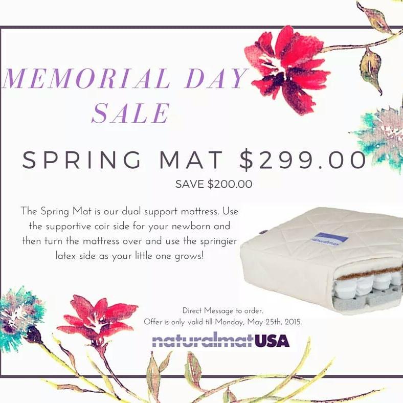 naturalmatusa's tweet image. Last Day to order!!! #greatdeal #springmat #deulside #organic #handcrafted #bestmattressforbaby #naturalmatusa