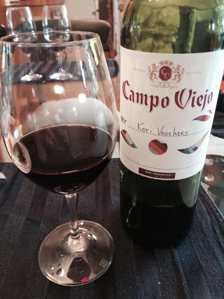 Enjoying my own blend from <a href="/CampoViejoWines/">Campo Viejo</a> Delicious, if I may say so myself #wine