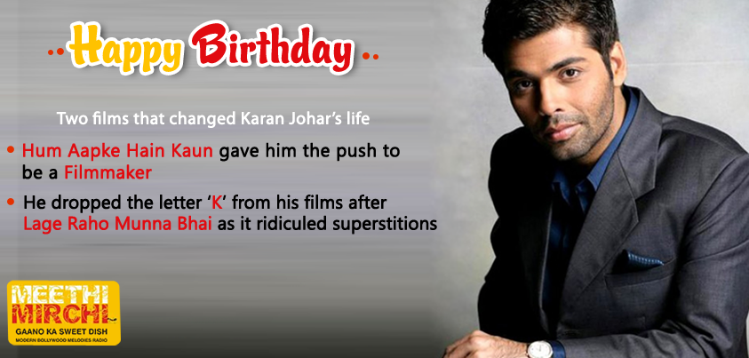 Happy Birthday KJo. Celebrate Karan Johar\s birthday with Sunny on Log on to  