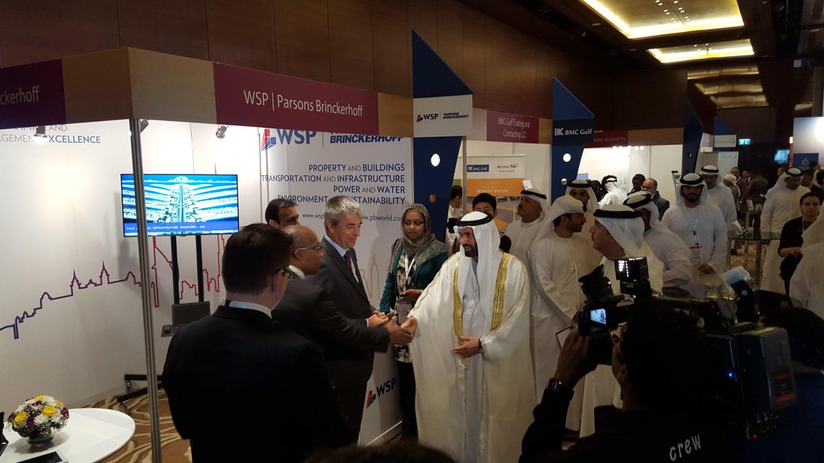 Live <a href="/uae_pmc/">UAE Project Mgmt</a>:Exhibition is officially open.Proud to welcome HE Eng Essay Al Maidoor,President of <a href="/SOEUAE/">SOE جمعية المهندسين</a> @ our stand