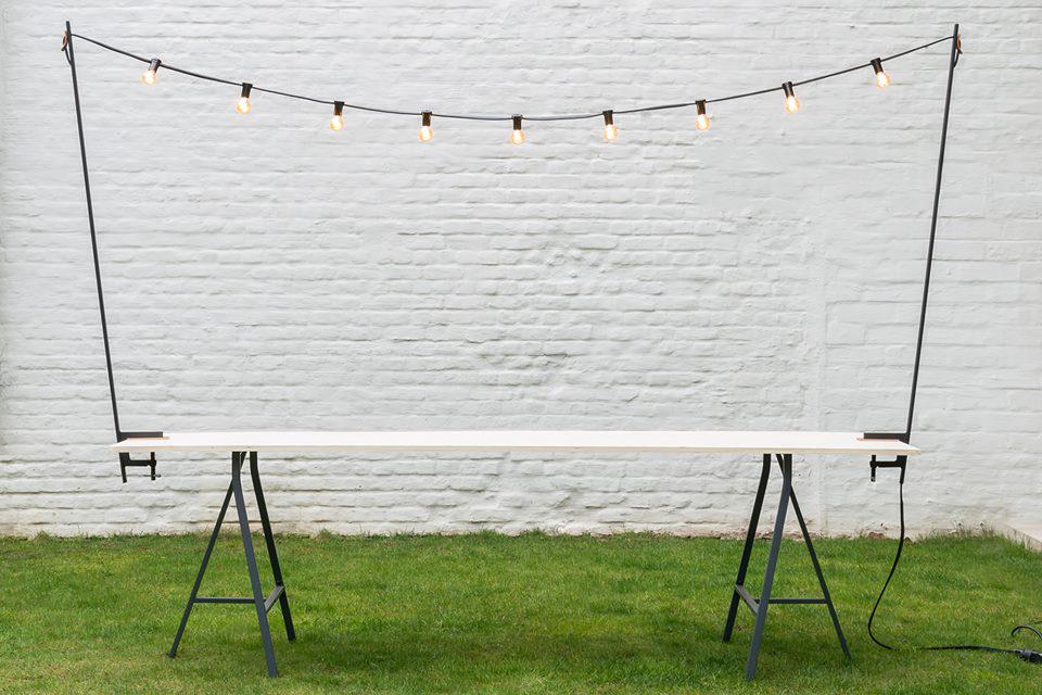 belgian_design's tweet photo. Who needs trees to hang the outdoor lighting, when you have LMT to 'Light My Table' #Studiomie http://t.co/y7Hwhz3qj9 http://t.co/eBXHccsaZR