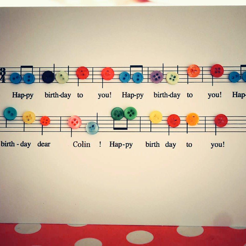 button_this's tweet photo. 🎼 Happy birthday to you 🎁 Personalised birthday cards, made in any colours. #ButtonMeThis #handmade http://t.co/Gk1tMGI96J