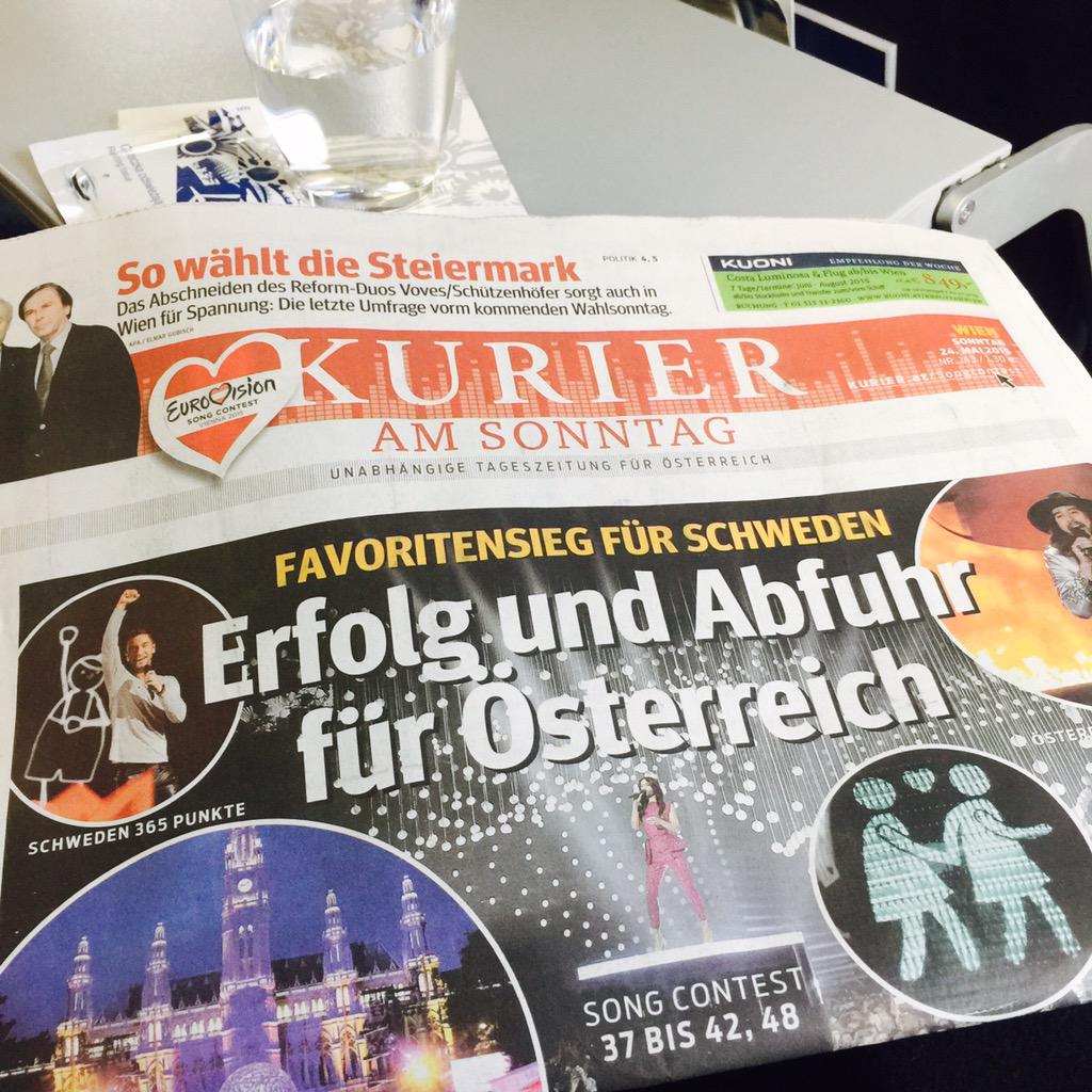 TamarKaprelian's tweet photo. Who wants to translate? @Eurovision @ConchitaWurst @manszelmerlow #byebyevienna http://t.co/ZgiTJfDP18