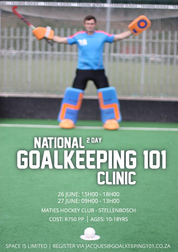 NATIONAL GOALKEEPING101 CLINIC - Space is limited - sign up via jacques@goalkeeping101.co.za #TrainingHeroes