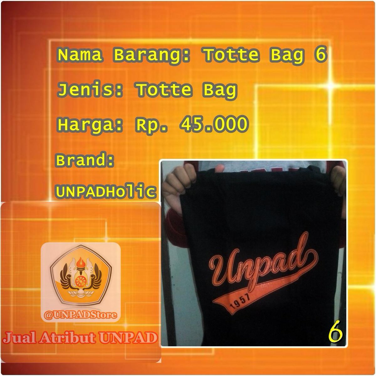 UNPADStore's tweet photo. Kode: Totte Bag 6 | harga Rp. 45.000 | Minat? Mention atau bisa sms ke 0856-214-3738 http://t.co/70HzKdbbOW