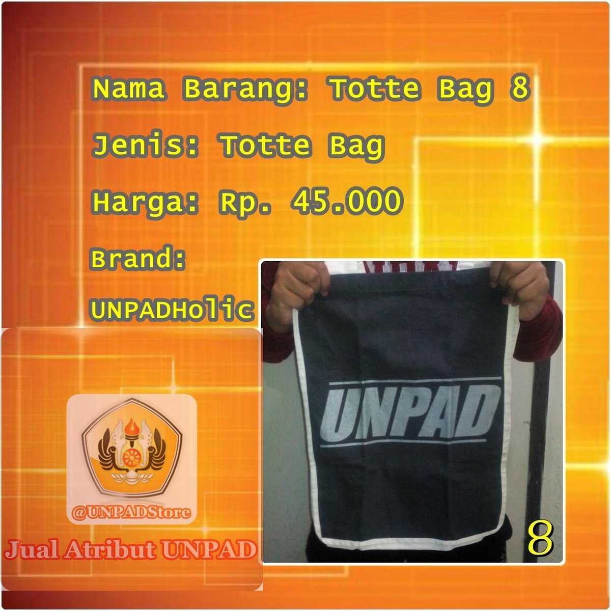 UNPADStore's tweet photo. Kode: Totte Bag 8 | harga Rp. 45.000 | Minat? Mention atau bisa sms ke 0856-214-3738 http://t.co/nmtlnHOodC