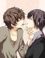 HelplessHuman00's tweet image. He plays pocky with @larryaaf