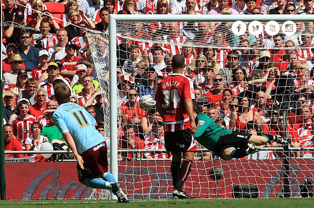 BurnleyOfficial's tweet photo. ON THIS DAY: In 2009, @WadeE11 struck the decisive blow as Burnley were promoted to the Premier League at Wembley. http://t.co/oGIk04kC1o