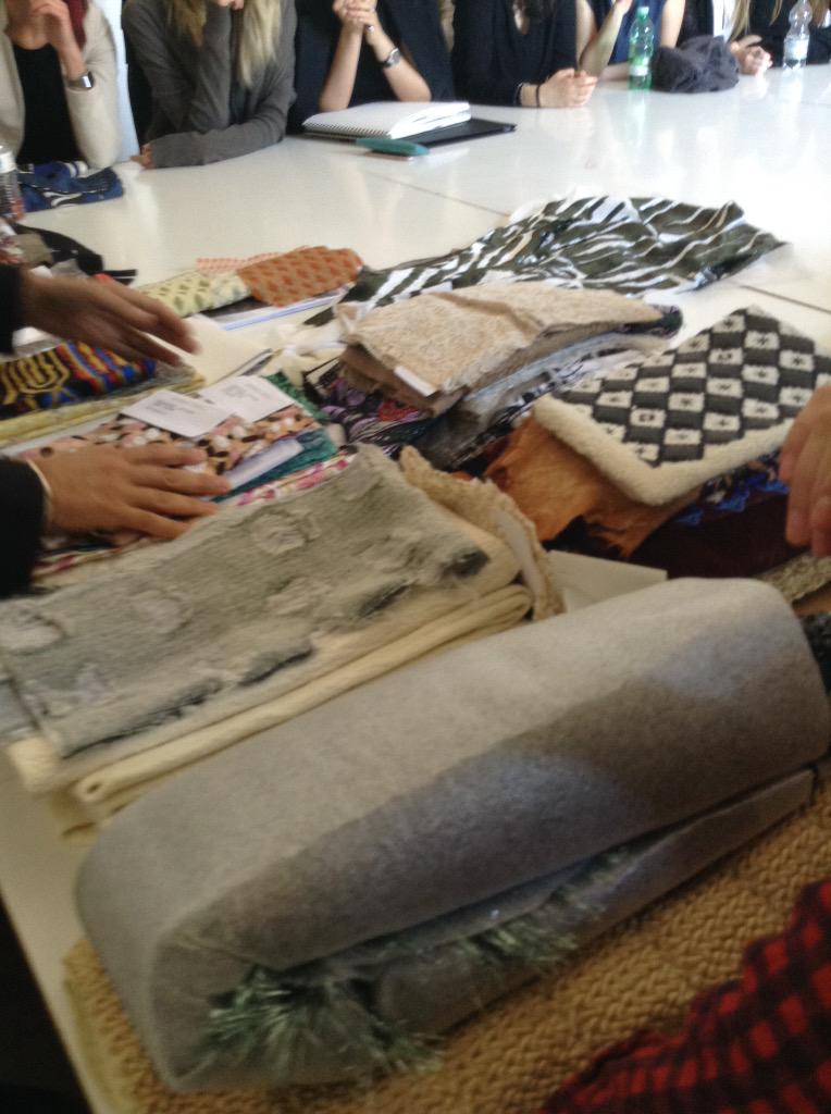 AccaCostumeModa's tweet photo. Our #Alumni Marco Mastroianni starts the #Fabrics Day at #accademiacostumeemoda with #ostinelliseta #silk #ostinelli http://t.co/wVZ2eIei4A
