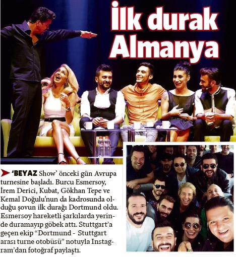 .<a href="/beyazshow/">Ezgi</a>, #Avrupa #turne sinde... #BeyazıtÖztürk <a href="/besmersoy/">burcu esmersoy</a> <a href="/iremderici/">İrem Derici</a> <a href="/kubatcomtr/">kubat</a> <a href="/gokhantepemusic/">Gökhan Tepe</a> <a href="/KemalDogulu/">Kemal Doğulu</a>