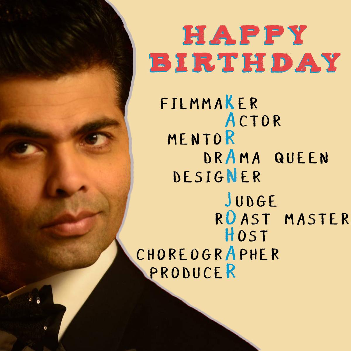 Happy Birthday Karan Johar, you multi-talented man! 