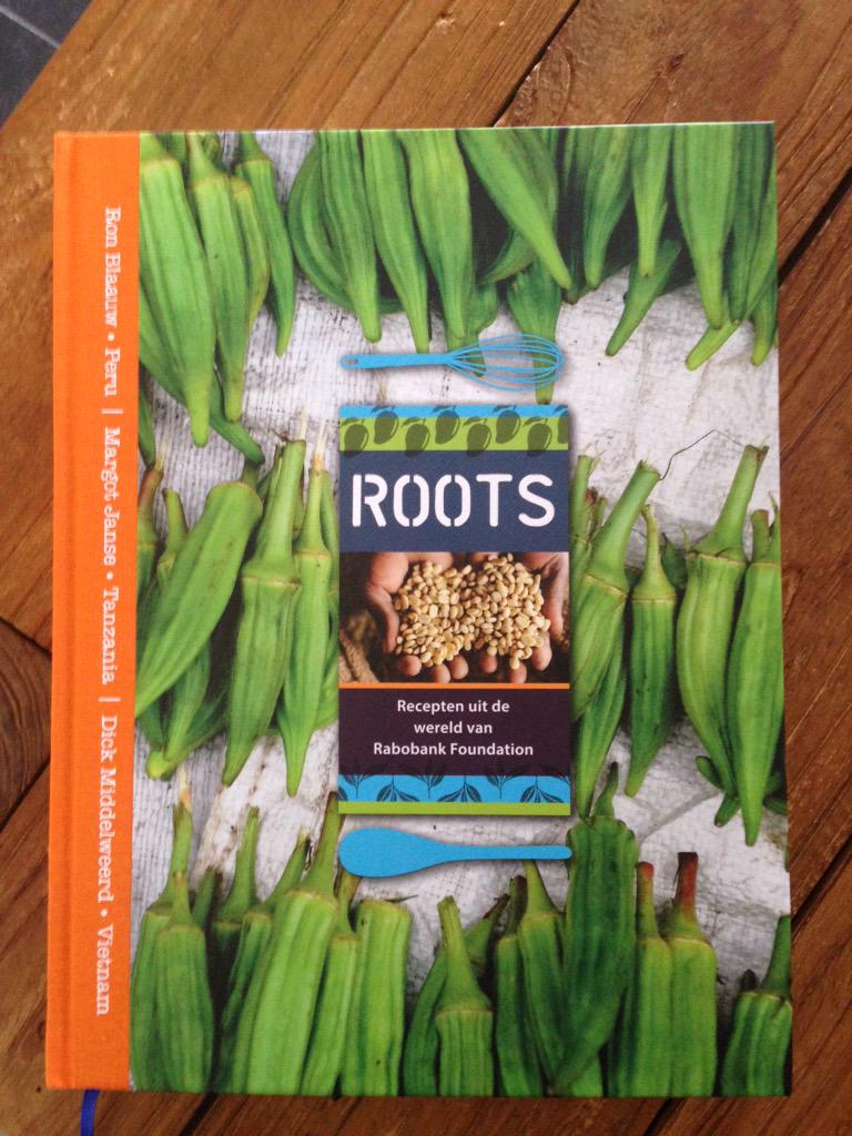 Cool! De roots van @rabofoundation vormgegeven in een kookboek met recepten uit Peru, Tanzania en Vietnam.