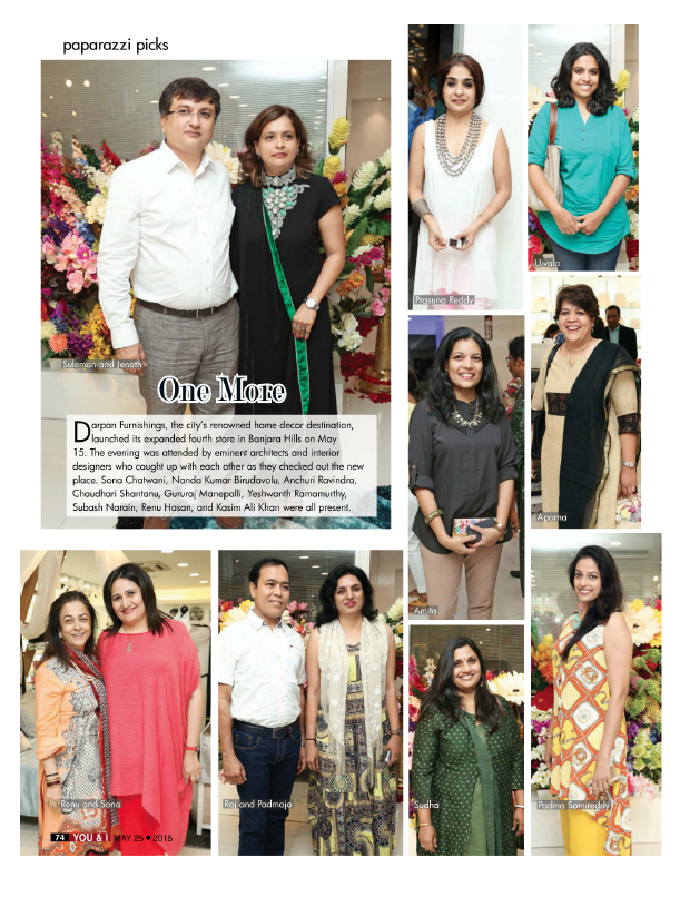 MarksPRandAdvt's tweet photo. @darpanworld launches its new store in #BanjaraHills. Collection of #luxury #furnishings &amp; home decor under one roof. http://t.co/moTemeDWMl