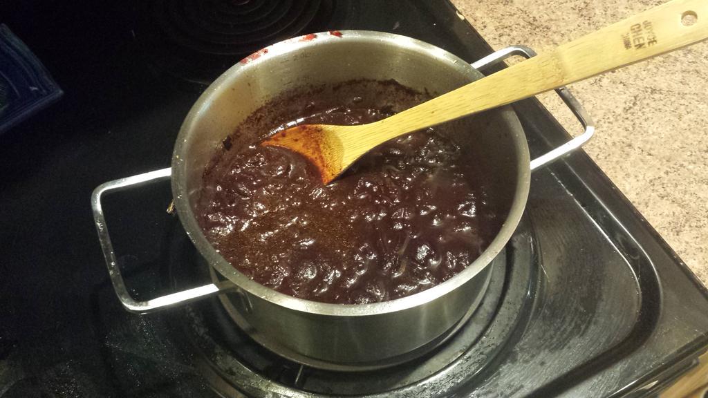 GattlingJr's tweet photo. @nomnompaleo's #CherryBBQSauce a-simmerin'. http://t.co/VZaWql9Ctu
