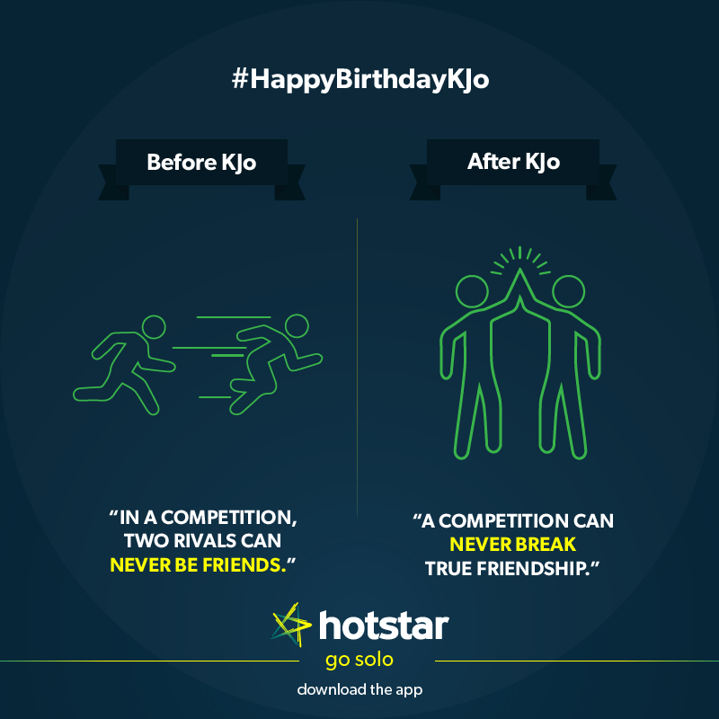 JioHotstar's tweet photo. On @karanjohar's birthday, we take a look at how he's influenced all of us with his return gifts. #HappyBirthdayKJo http://t.co/eJd4UTmvUg