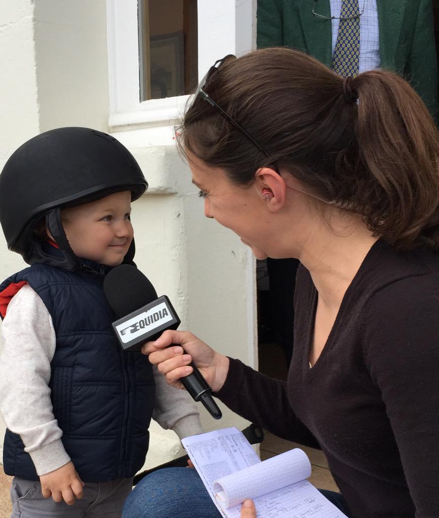 sagrassick's tweet photo. Interviewing next generation of jockeys for @Equidia_Live ,they seem to get younger and younger! #SuperCharles http://t.co/6PENjKOGvv